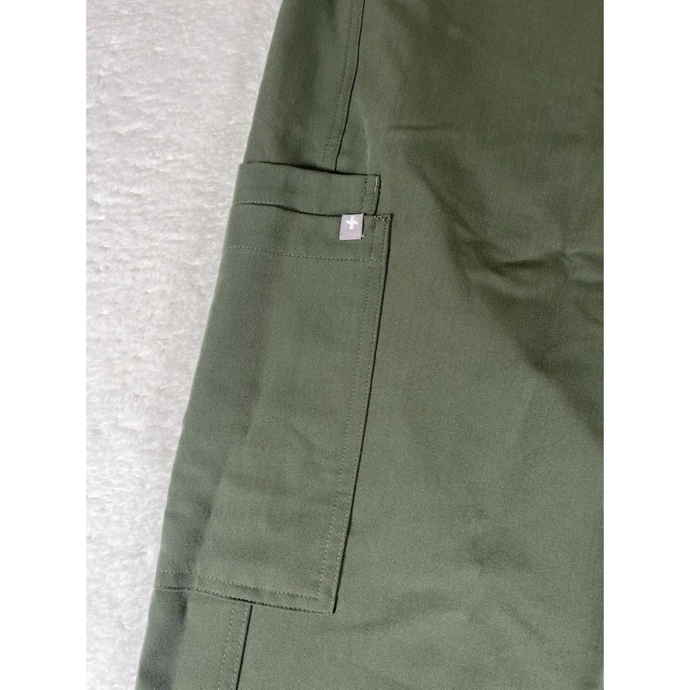Figs T2001 Olive Green Cargo Straight Leg Scrub Pants Mens Sz XXL Medical